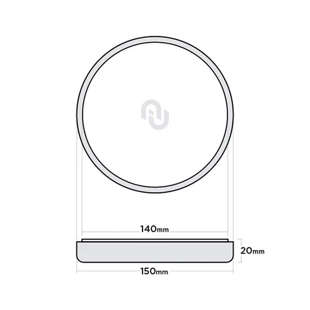 AuTech Standart 150/20/140мм Au-33ST15020GN Поролоновый полировальный круг твёрдый, зелёный - 4