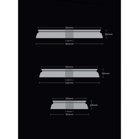 AuTech Allrounder 90/20/80мм Au-33AR9020GY Поролоновый полировальный круг твёрдый, серый - 3