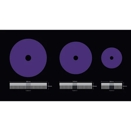 чёрный 80/25/80 Au-33DOB80 Шерстяной полировальный круг Autech Doodle Wool-Pad - 2