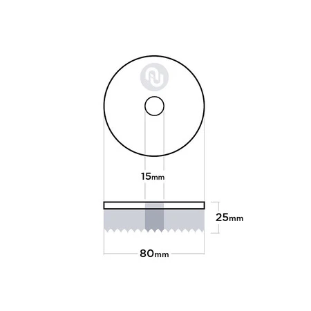 чёрный 80/25/80 Au-33DOB80 Шерстяной полировальный круг Autech Doodle Wool-Pad - 3