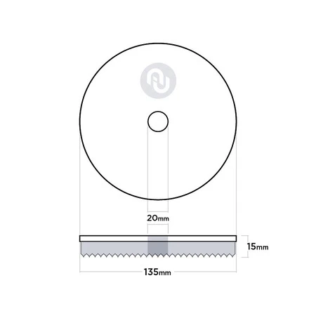 135/15/135мм Au-33DOW135 Шерстяной полировальный круг Autech Doodle Wool-Pad, белый - 2