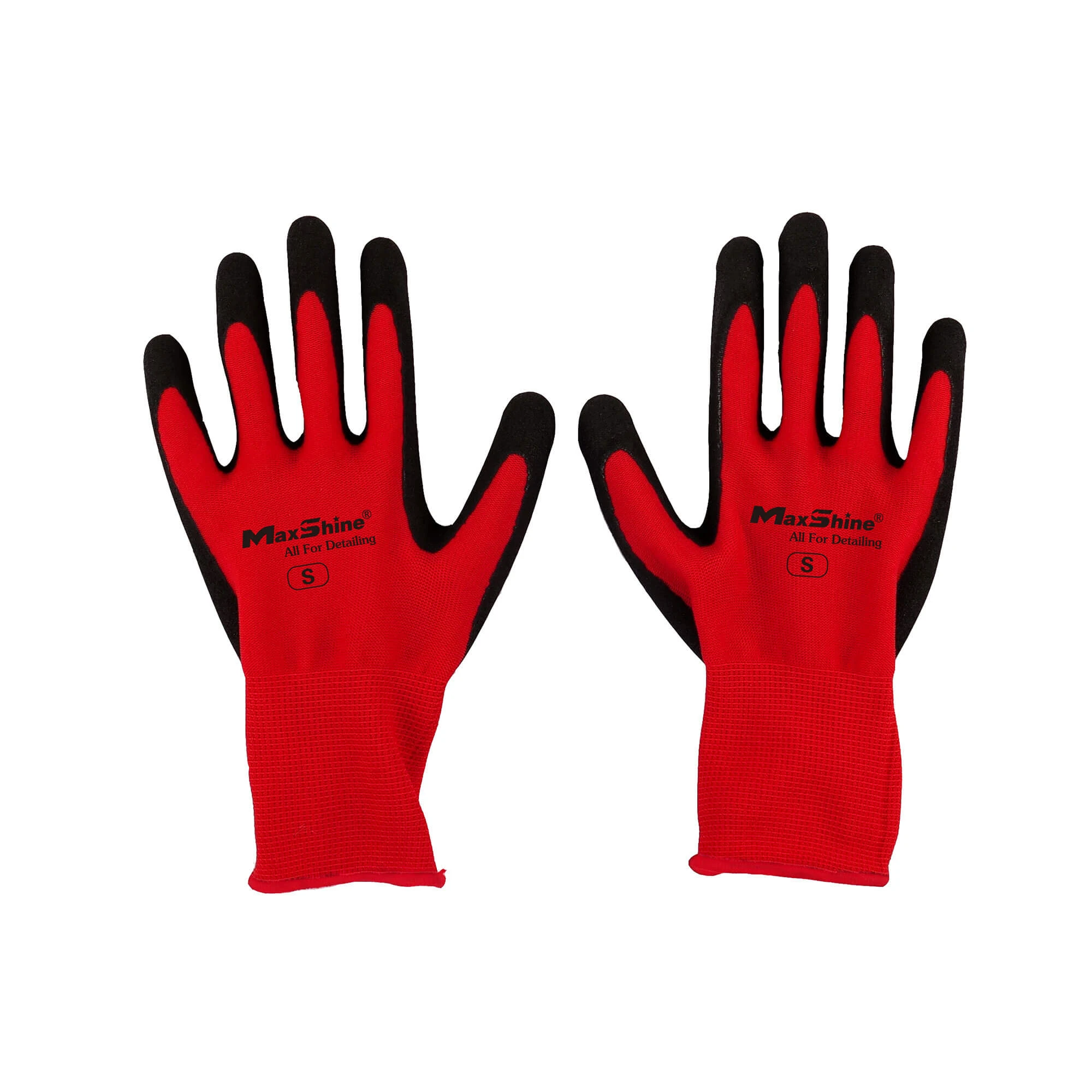 1130001S Защитные перчатки с резиновым покрытием MaxShine Work Gloves Breathable, 5 пар, S - 2