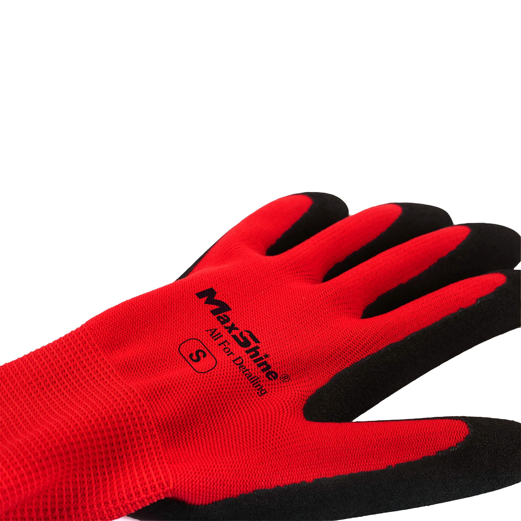 1130001L Защитные перчатки с резиновым покрытием MaxShine Work Gloves Breathable, 5 пар, L - 3