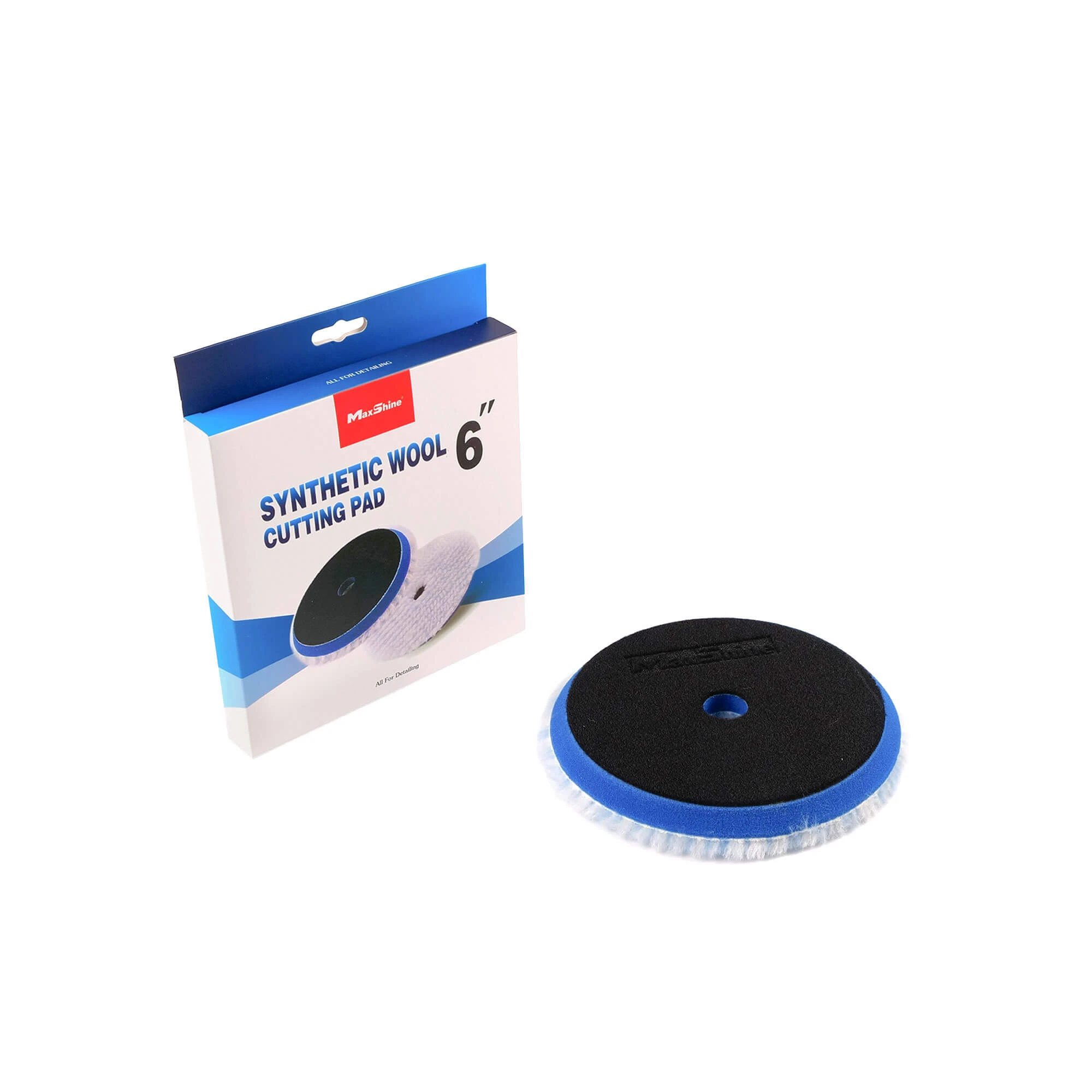 2052150B Шерстяной полировальный круг MaxShine Synthetic Wool Cutting Pad, 165мм - 5