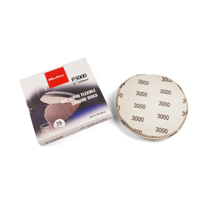 MaxShine Шлифовальный круг Sanding Discs P3000, 152 мм, 25 шт - 1