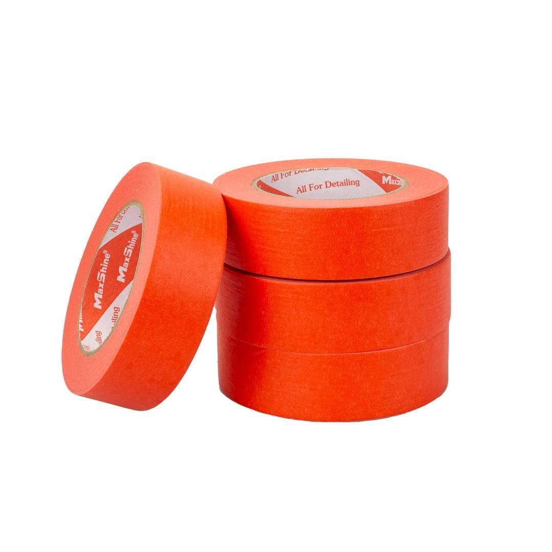 MT36P Малярная лента MaxShine Automotive Masking Tape, 4 шт, красная, 36мм 50м - 2