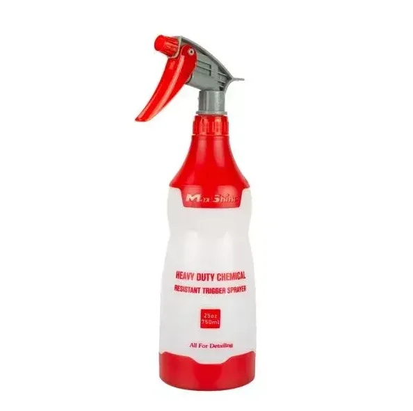 MaxShine Heavy Duty Trigger Sprayer - Химстойкий триггерный распылитель, красная, 750 мл - 1