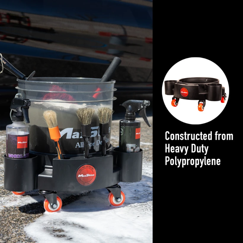 Тележка для детейлинга, органайзер, MaxShine PLASTIC ROLLING BUCKET DOLLY, 702306 - 5