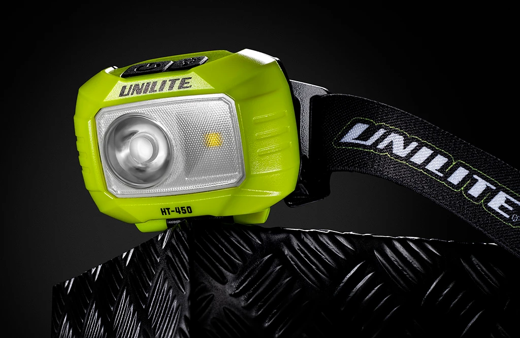 Компактный налобный фонарь с двумя источниками света HT-450 UNILITE - 2