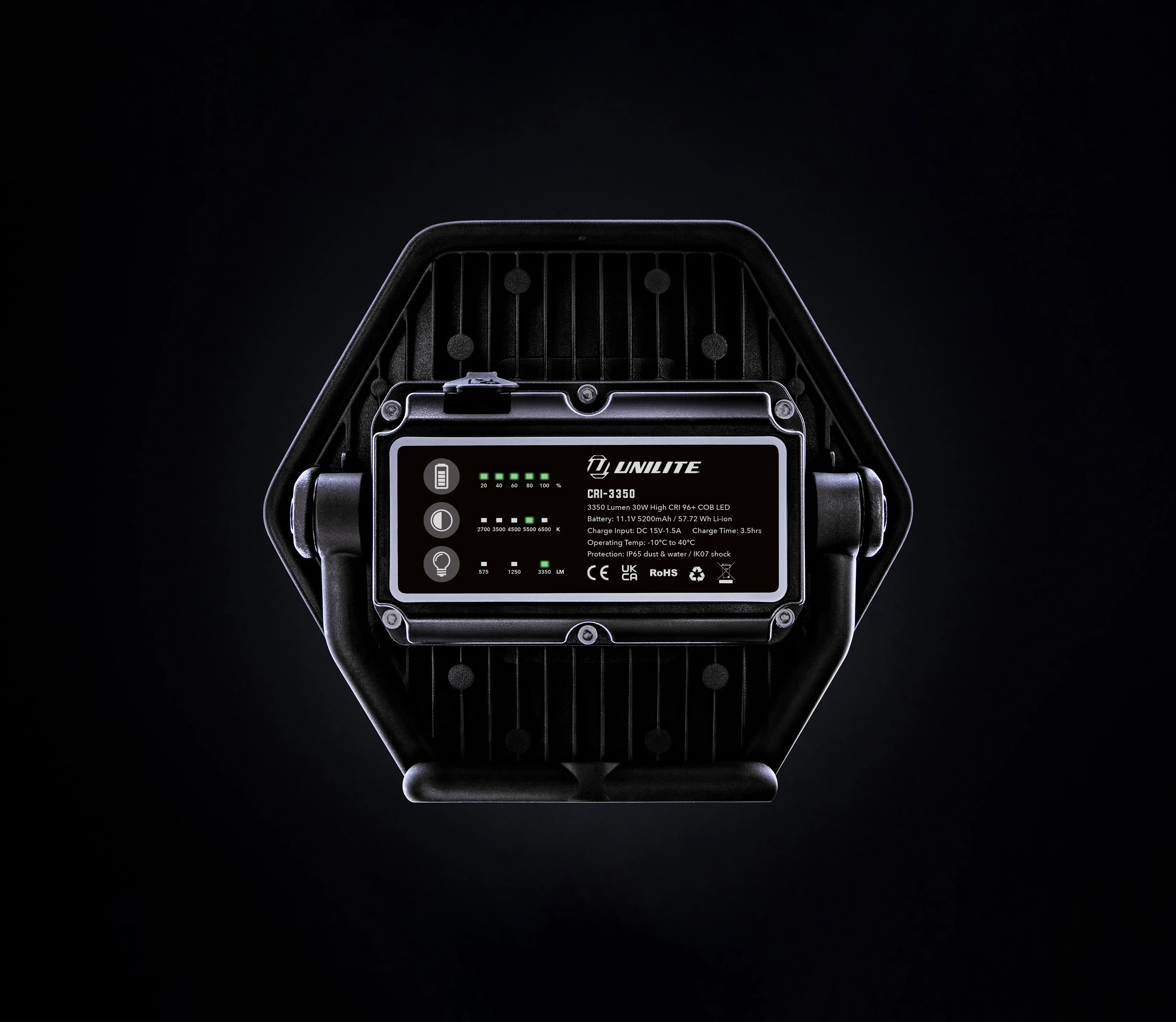 CRI 96+ Прожектор светодиодный 5 цветов UNILITE CRI-3350, 3350 Lm - 5