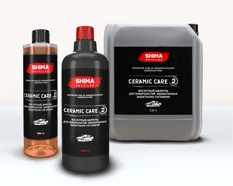 Шампунь для керамических лаков авто SHIMA DETAILER CERAMIC CARE, 1 л, 4603740921985 - 1