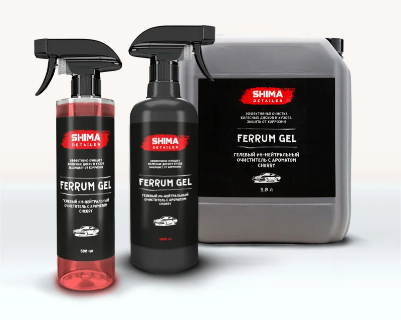 Shima Гелевый очиститель поверхностей авто SHIMA DETAILER FERRUM GEL CHERRY, 1л 4603740921947 - 1