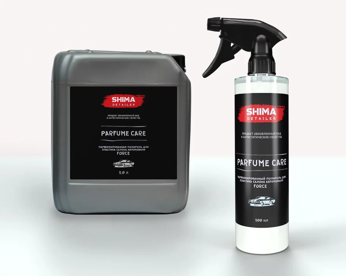 Парфюмированный полироль SHIMA DETAILER PARFUME CARE FORCE для пластика 5л 4603740921565 - 2