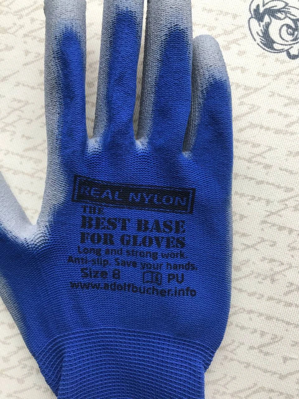 Adolf Bucher Перчатки нейлоновые с PU покрытием, 12 пар, размер L - 2