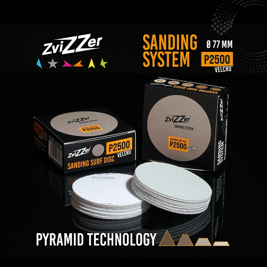 Абразивный шлифовальный круг Pyramid P2500 - 77мм Комплект 10шт. ZV-SS0077P2500 - 3