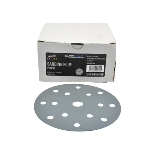 комплект 20 шт. ZV-SP01503000/20 Шлифовальный круг P3000 под липучку 150 мм, 15 отв - 1