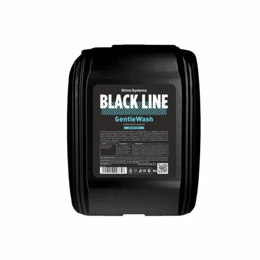 Shine Systems Black Line GentleWash - деликатный шампунь для бесконтактной мойки, 5 л - 1