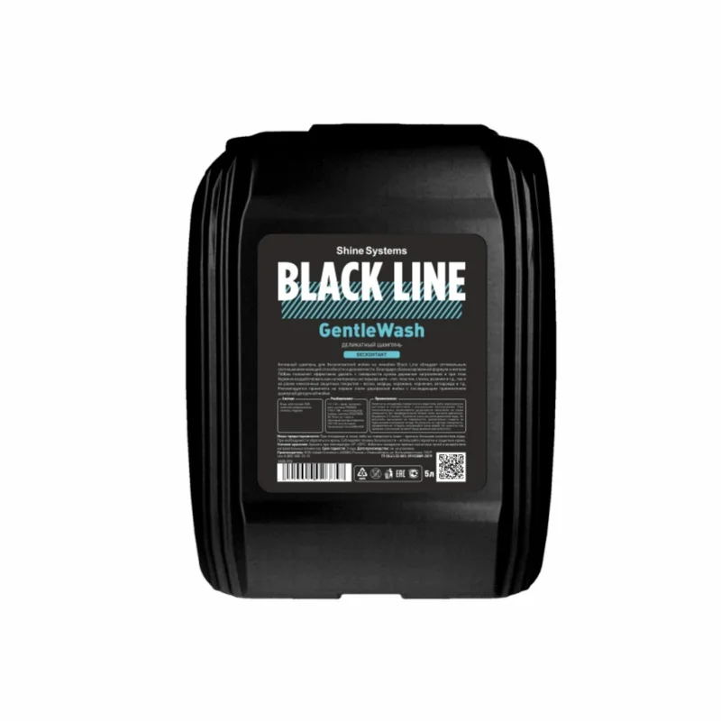 Shine Systems Black Line GentleWash - деликатный шампунь для бесконтактной мойки, 5 л - 1