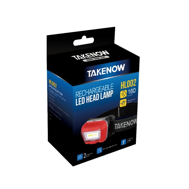 Фонарь налобный ультра лёгкий с функцией подбора цвета TAKENOW Rechargeable Headlight HL002 - 2