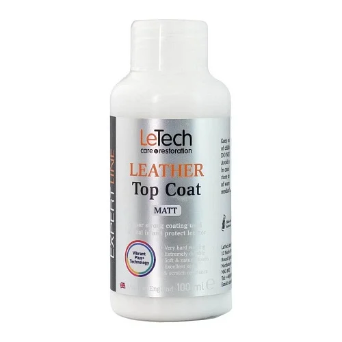 LeTech Защитный лак для кожи Leather Top Coat Matt, 100 мл - 1