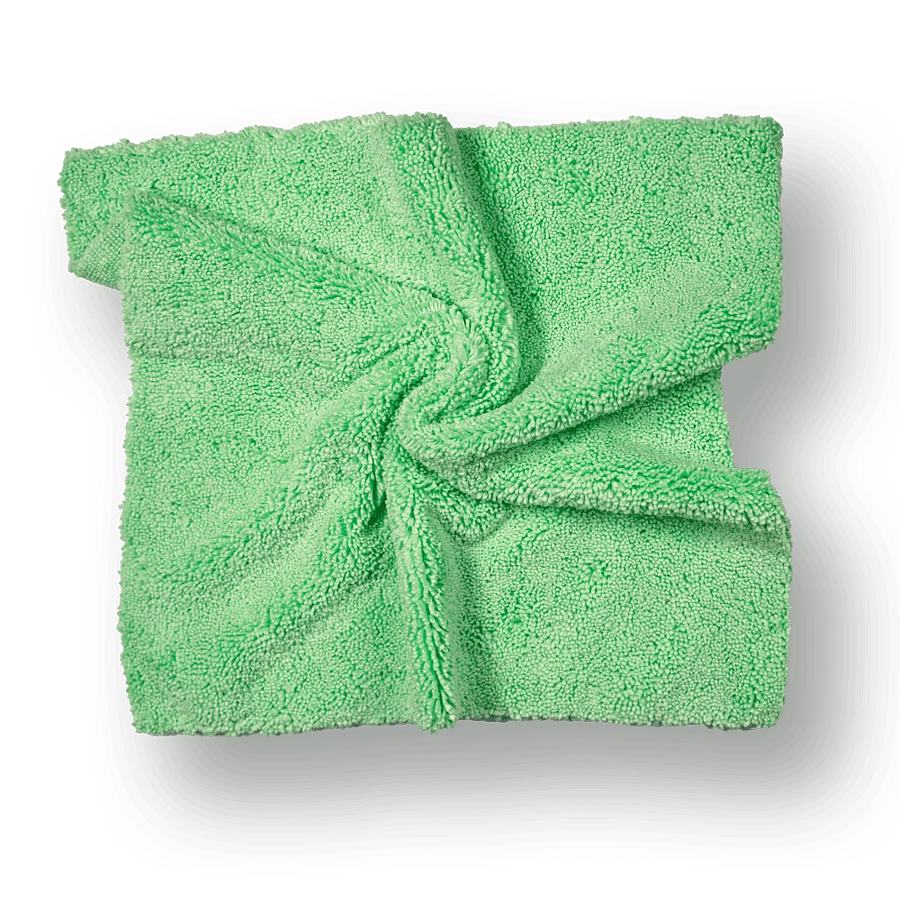 Микрофибровая салфетка без оверлока Autech зеленая 40х40см 520гр Au-2413,1 шт - 2