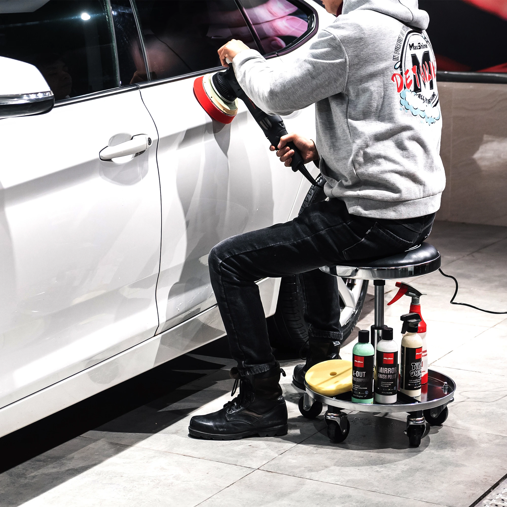 Стул детейлера с лотком для инструментов MaxShine 702315 - 5