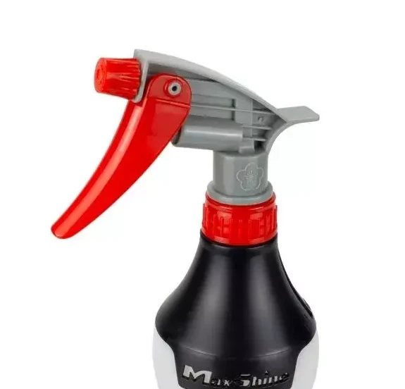 MaxShine Бутылка с химстойким триггерным распылителем (черная), 750 мл - 5