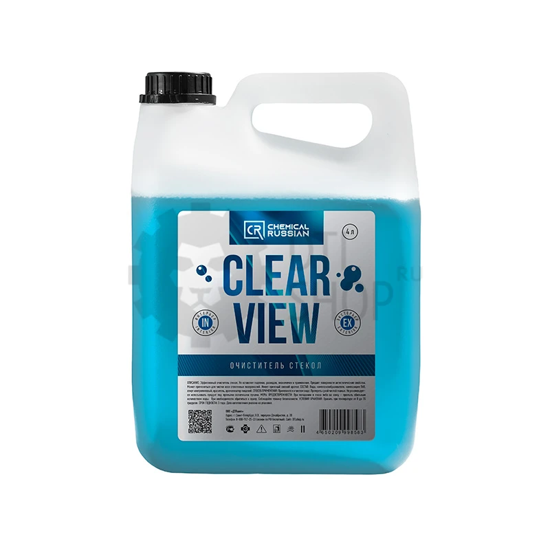 Chemical Russian Clear View - экспресс очиститель стекол, 4 л - 2