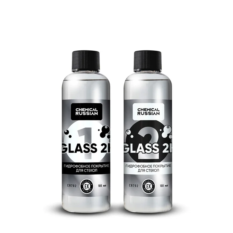 Chemical Russian Glass 2K - двух компонентное покрытие для стекол, 100 мл + 100 мл - 1