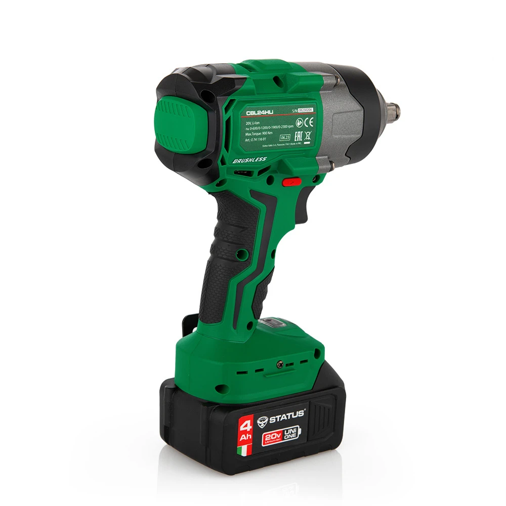 STATUS UniOne CBL 24HLi - Бесщеточный ударный аккумуляторный гайковерт, 20 В, 4 Ач - 2
