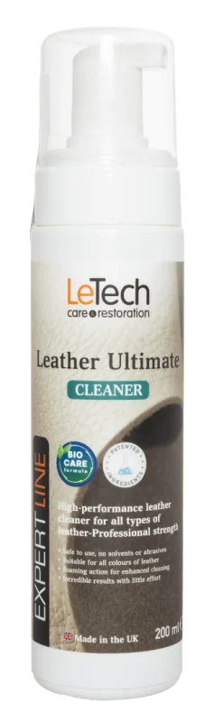 LeTech Средство для чистки кожи (Leather Ultimate Cleaner) BIOCARE FORMULA, пенообразователь, 200 мл - 1