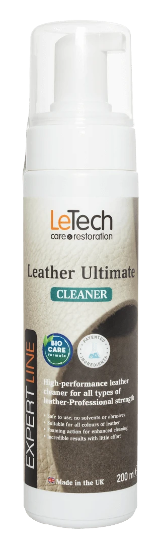 LeTech Средство для чистки кожи  (Leather Ultimate Cleaner) BIOCARE FORMULA, пенообразователь, 200 мл - 2