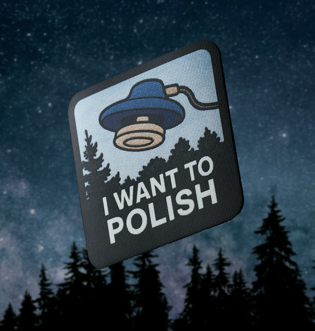 Space Cosmetics Нашивка на липучке Velcro "UFO" I want to polish - 2