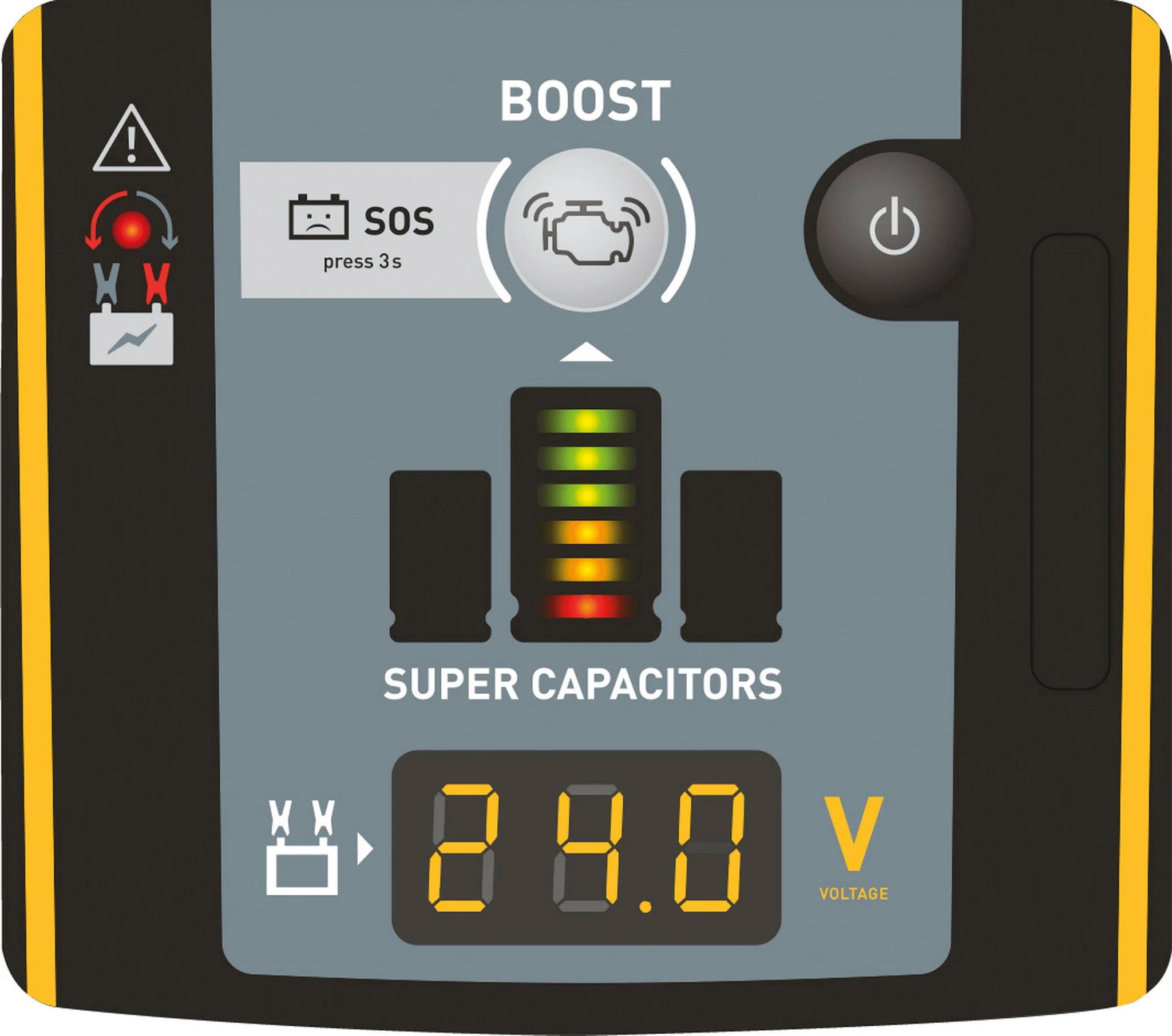 GYS GYSCAP 24V Пусковое устройство безбатарейное 24V 2500А/10000А - 3