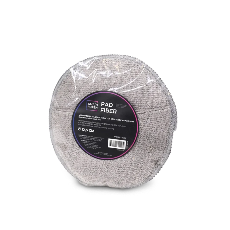 Smart Open Микрофибровый аппликатор круглый с карманом PAD FIBER - 1