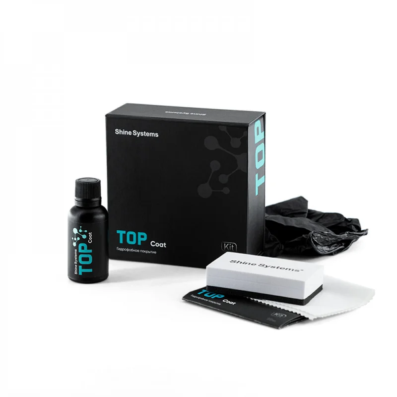 Shine Systems TOP Coat - гидрофобное керамическое покрытие для кузова, 30 мл (набор) - 1