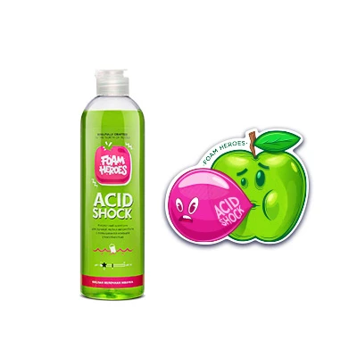 FOAM HEROES Foam Heroes Acid Shock кислотный шампунь для ручной мойки автомобиля, 500мл - 2