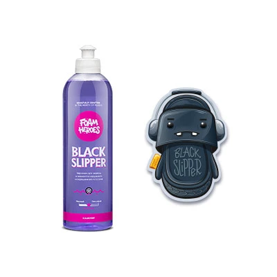 FOAM HEROES Foam Heroes Black Slipper - черение для автомобильных шин, 500мл. - 2