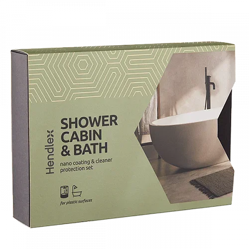 Hendlex Набор защитного покрытия для пластиковых душевых кабин Set Shower Cabin and Bath Home Care - 1