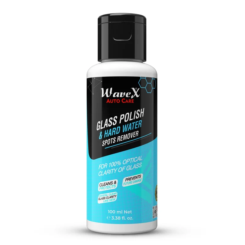 WaveX Абразивный очиститель стекла Glass Polish Cum Hard Water Spots Remover, 100 мл - 1