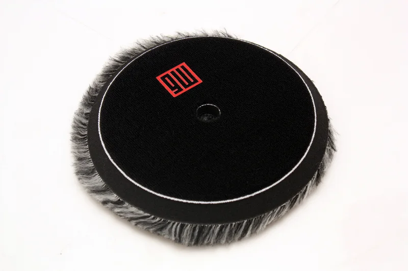 Glosswork Black&White Wool Pad Черно-белый меховой полировальный круг, 125 мм - 1