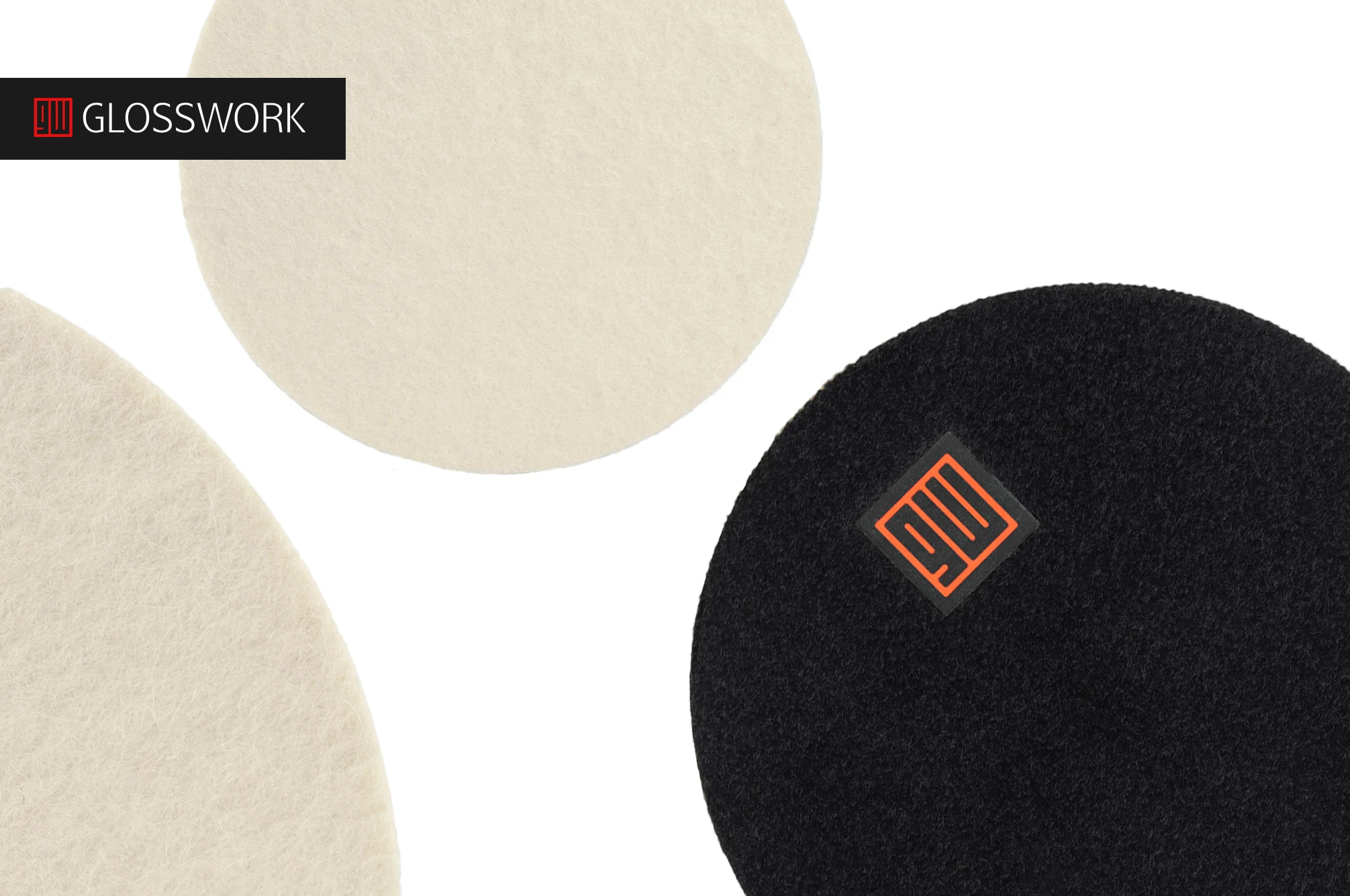 Glosswork Glosswork Felt Pad - фетровый полировальный круг для стекла, 125мм. - 2