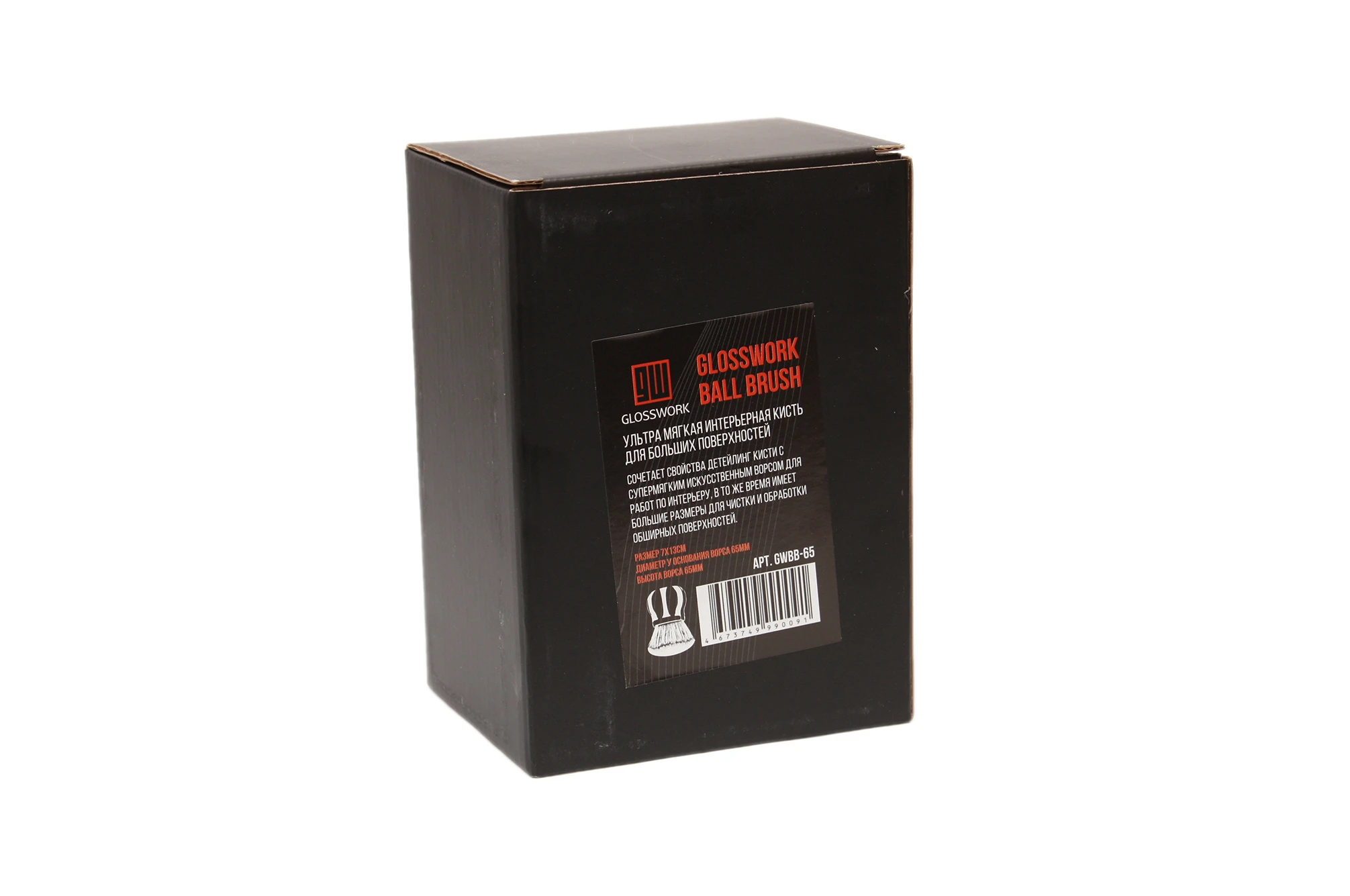 Glosswork Glosswork Ball Brush Ультра мягкая интерьерная кисть для больших поверхностей - 6