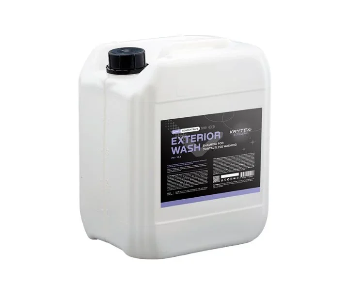 Krytex Exterior Wash 1 - бесфосфатный щелочной шампунь для бесконтактной мойки, 1 л - 1