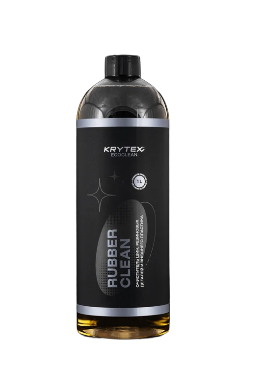 Krytex Rubber Clean - очиститель шин, резиновых деталей и внешнего пластика, 1 л - 1