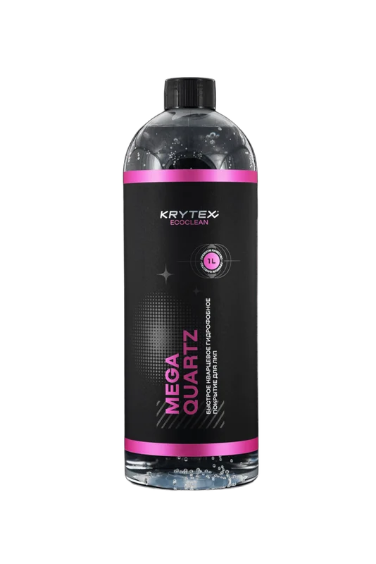 Krytex Mega Quartz - быстрое кварцевое гидрофобное покрытие для кузова автомобиля (бесконтактный), 1 л - 1