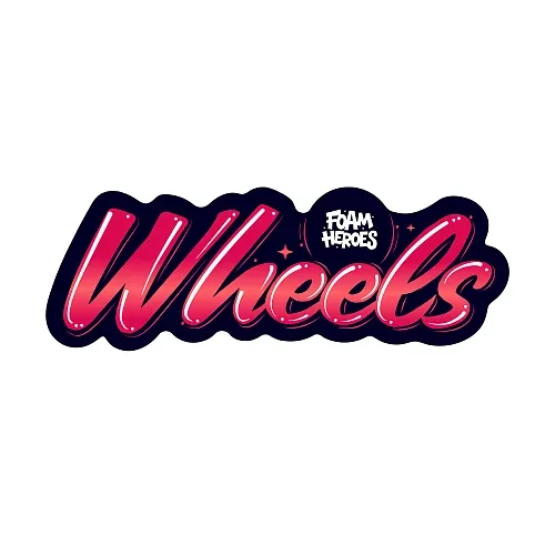 Foam Heroes Bucket Sticker Wheels - стикер водостойкий матовый, 21x7.4 см - 1
