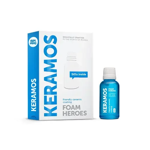 Foam Heroes Keramos - керамическое покрытие для ЛКП, хрома и дисков автомобиля, 30 мл - 1