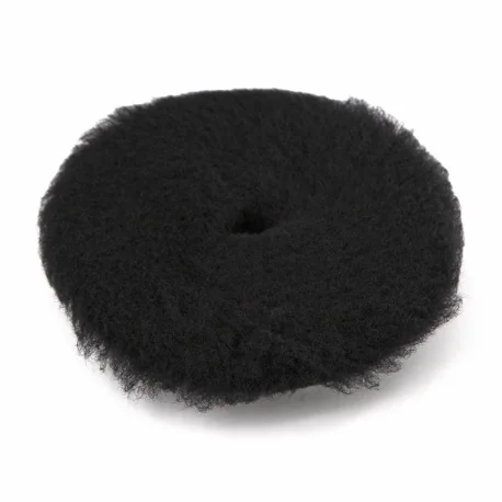 Shine Systems Black Wool Pad - полировальный круг из черного меха, 155 мм - 1