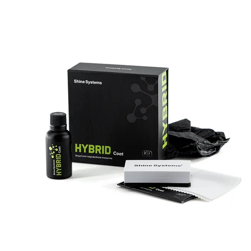 Shine Systems HYBRID Coat - защитное гидрофобное покрытие для кузова, 30 мл (набор) - 1